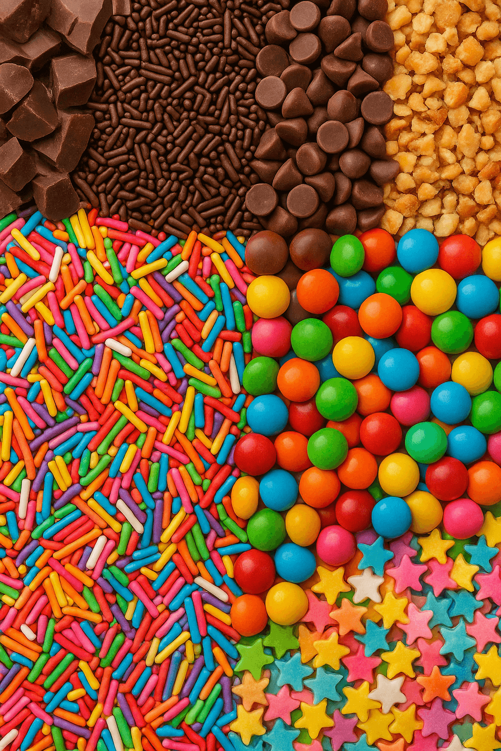 Toppings y grageas para decoración